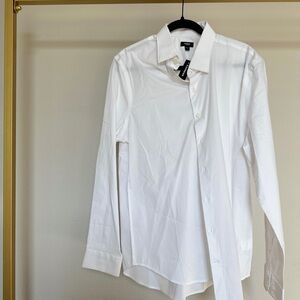 Men’s White button up Express Size M (Never used and still has tag)